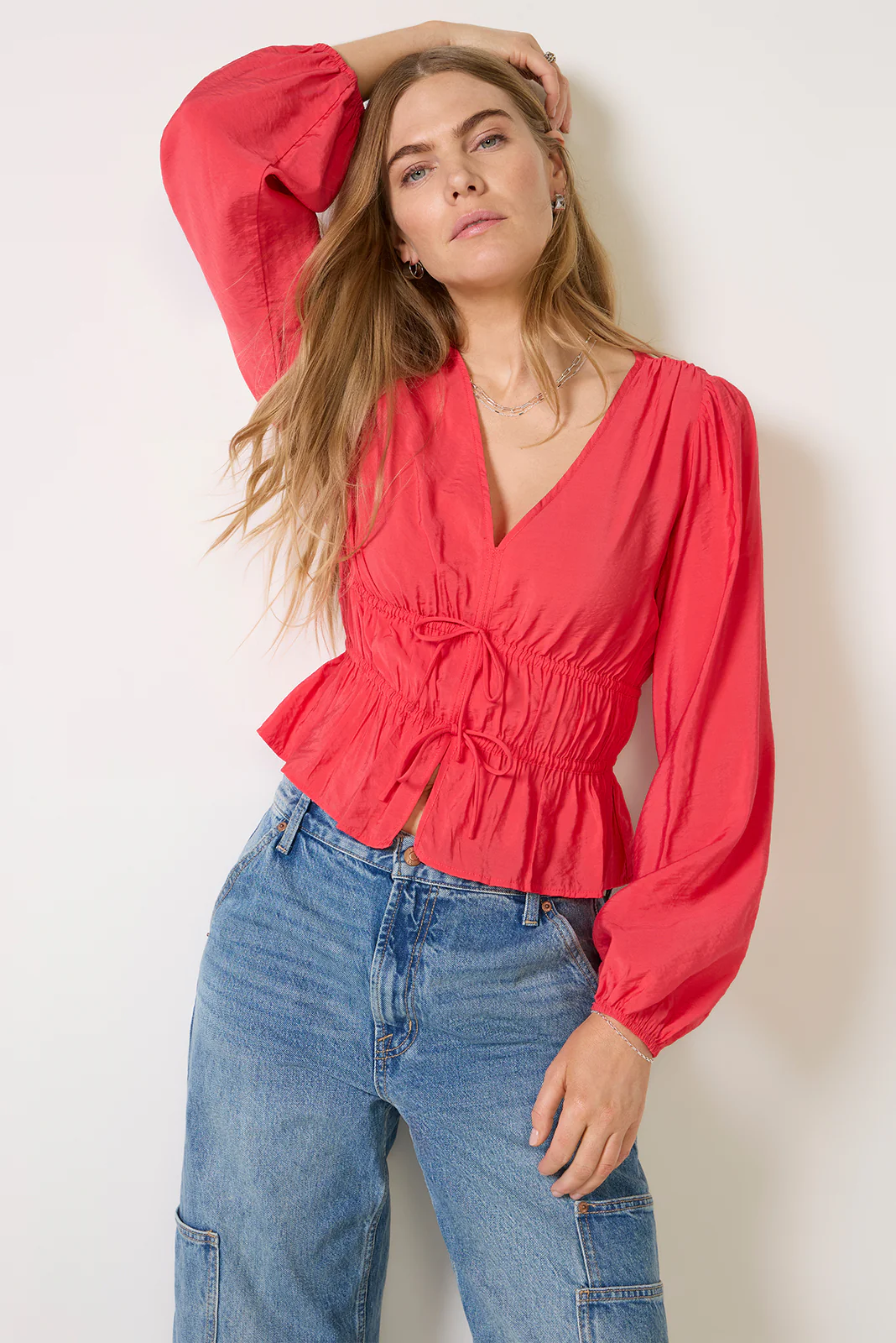 Ariana Tie Front Blouse - Image 5